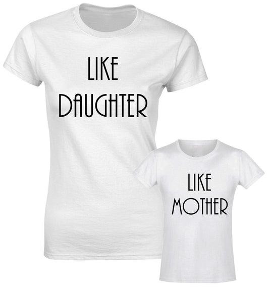 Like Daughter Like Mother Mom Mommy Family Matching T shirts