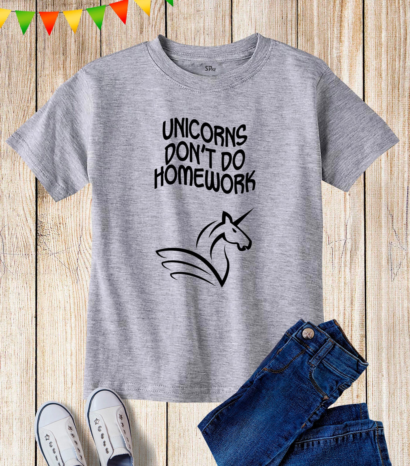 Unicorn Don't Do homework Kids t Shirt
