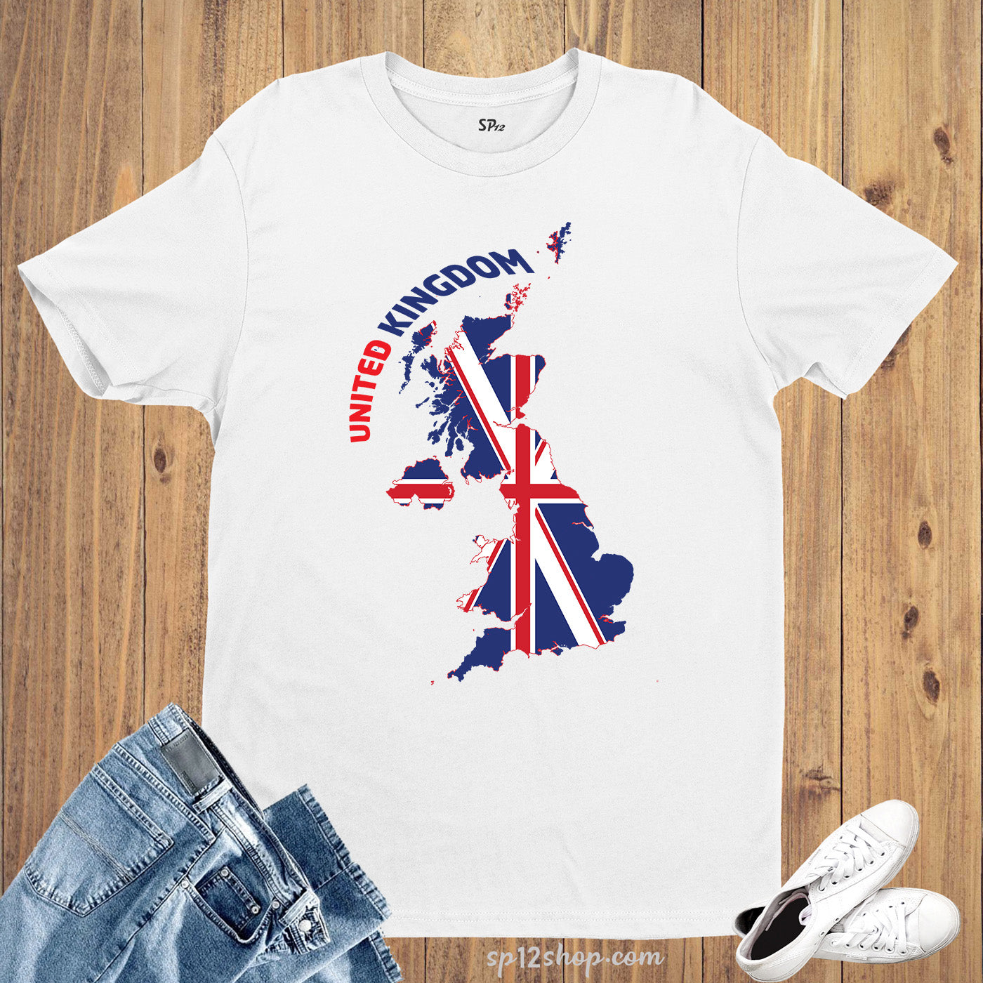 United Kingdom Flag T Shirt Olympics FIFA World Cup Country Flag Tee Shirt