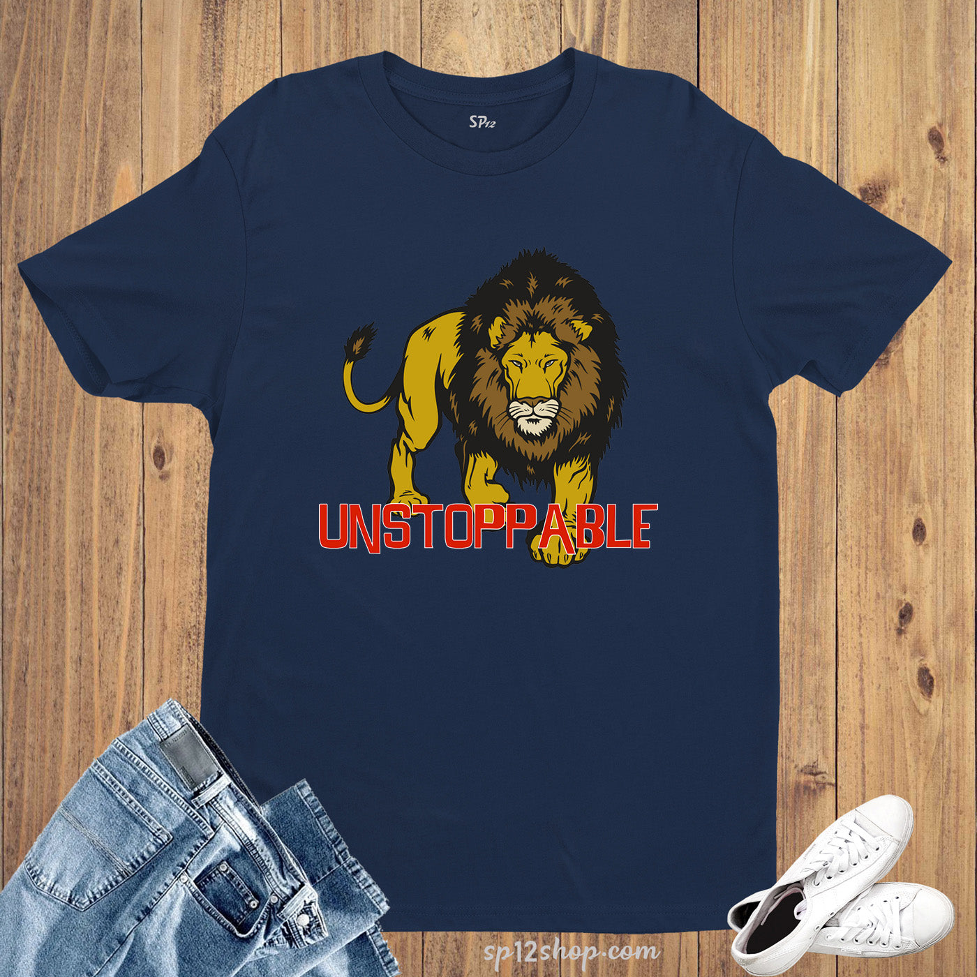 Unstoppable Courage Animal Slogan Tshirt