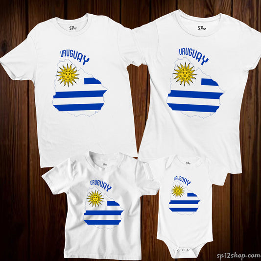 Uruguay Flag T Shirt Olympics FIFA World Cup Country Flag Tee Shirt
