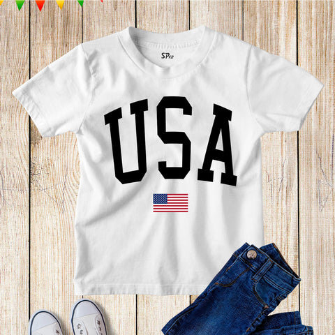 USA Flag 4th of July Patriotic Independence Day and Memorial Day T Shirt