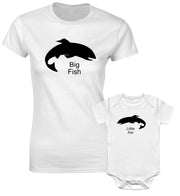 Big Fish Little Fish Mother Daughter Mommy Mom Son Matching T shirt