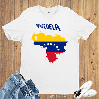 Venezuela Flag T Shirt Olympics FIFA World Cup Country Flag Tee Shirt