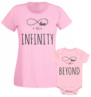 Love To Infinity & Beyond Mom Mommy Son Daughter Mothers Family Matching T shirt