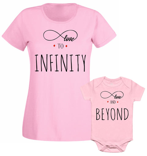 Love To Infinity & Beyond Mom Mommy Son Daughter Mothers Family Matching T shirt