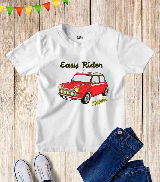 Kids Easy Rider Vintage Red Car Classic T Shirt