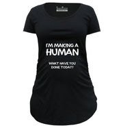 Making Human Funny Pregnancy Maternity T Shirts