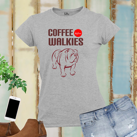 Walkie Talkie Coffee Ladies T Shirt