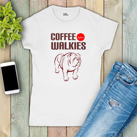 Walkie Talkie Coffee Ladies T Shirt