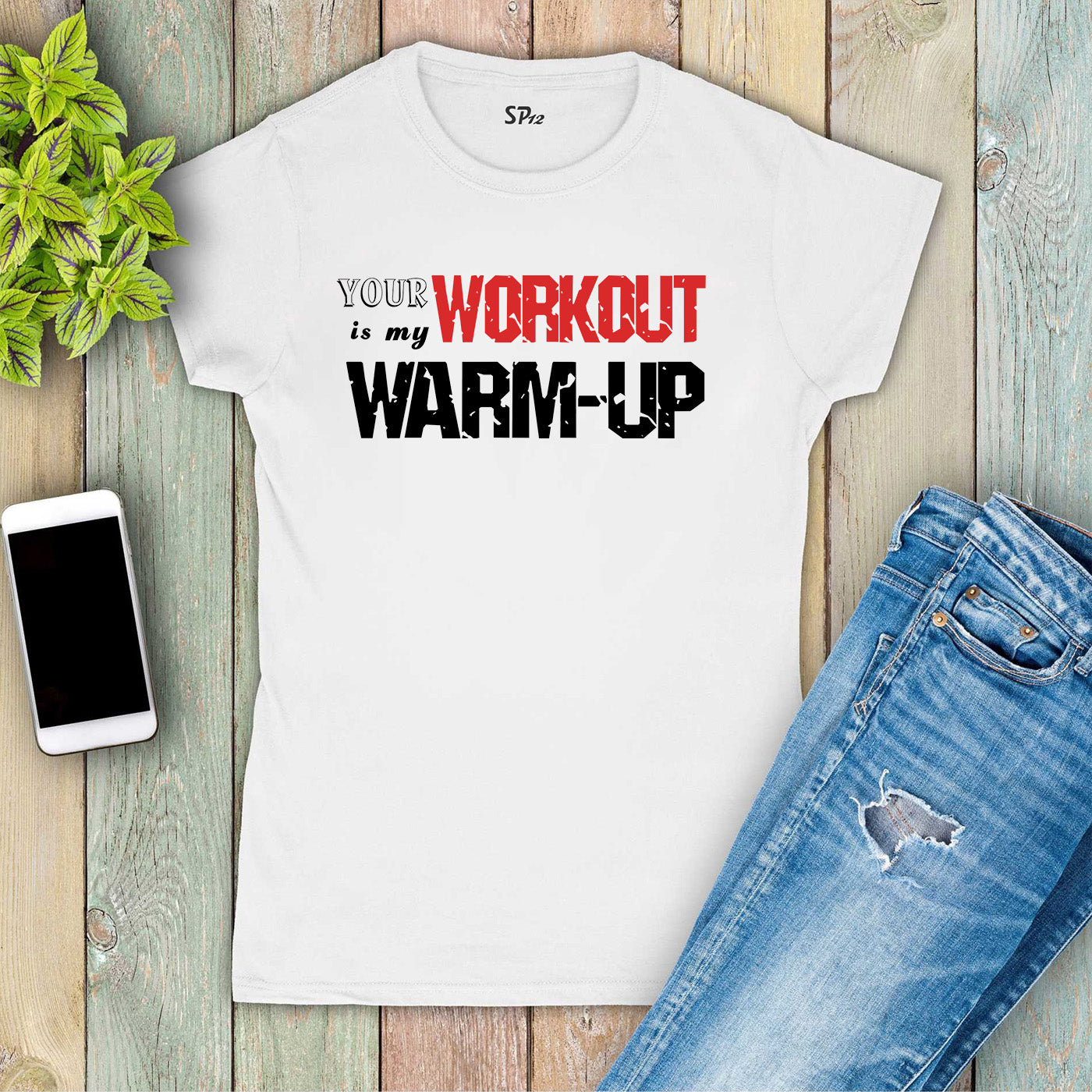 Warm Up Workout Fitness crossfit Women T Shirt