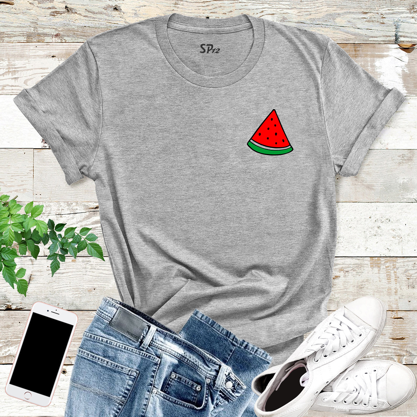 Watermelon Slice Pocket Shirt summer one in a melon Gift tee