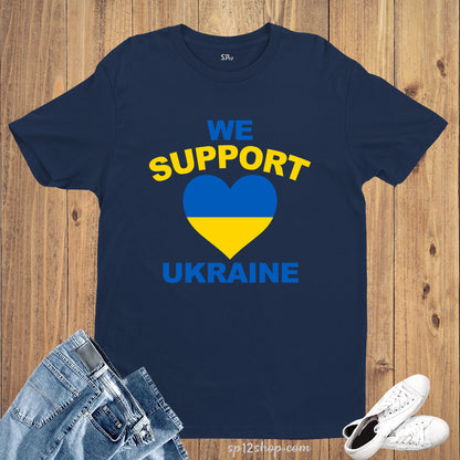We Support Ukraine T Shirt We Stand With Ukraine Gift Tees