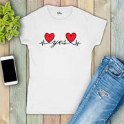 Wedding T Shirt Women Two Hearts Become 1 Slogan