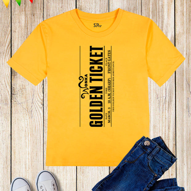Wonka Golden Ticket T Shirt