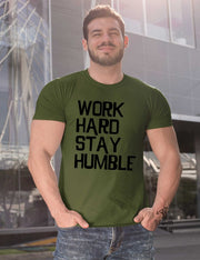 Work Hard Stay Humble Fitness T Shirt