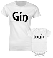Gin And Tonic Mother Mom Aunty Niece Mommy Daughter Matching T shirts