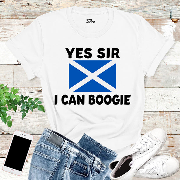 Yes Sir I Can Boogie T Shirt Scotland Football Song Anthem T-Shirt