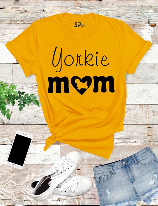 Yorkie Mom Dogs T Shirt