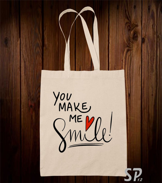 You Make Me Smile Tote Bag