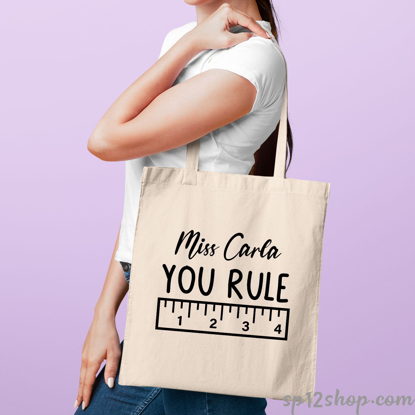 You Rule Personalised Teacher Tote Bag