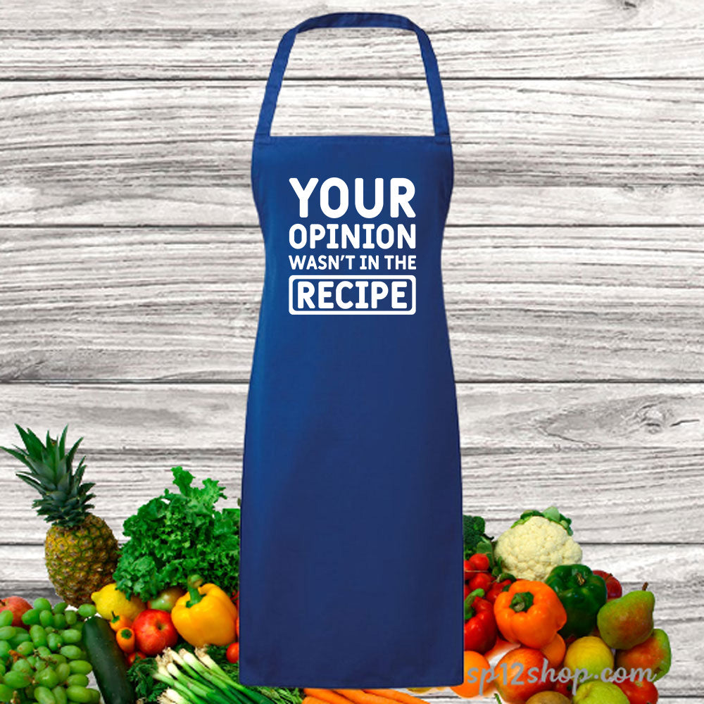 Your Opinion Wasn't In The Recipe Funny Apron