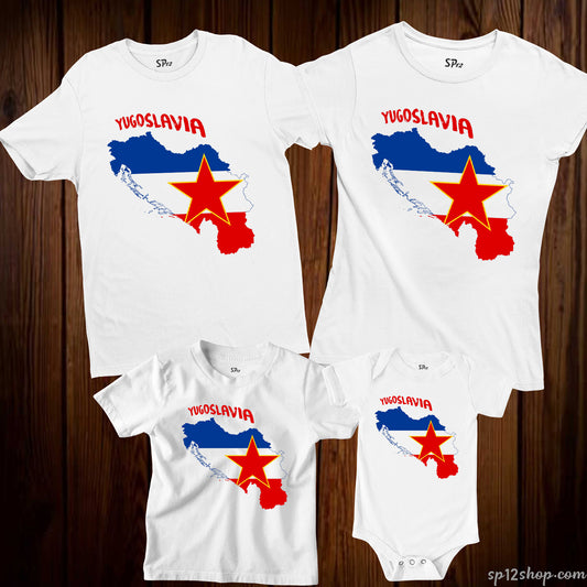 Yugoslavia Flag T Shirt Olympics FIFA World Cup Country Flag Tee Shirt
